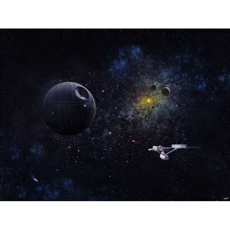 USS Enterprise VS Death Star by Doaly