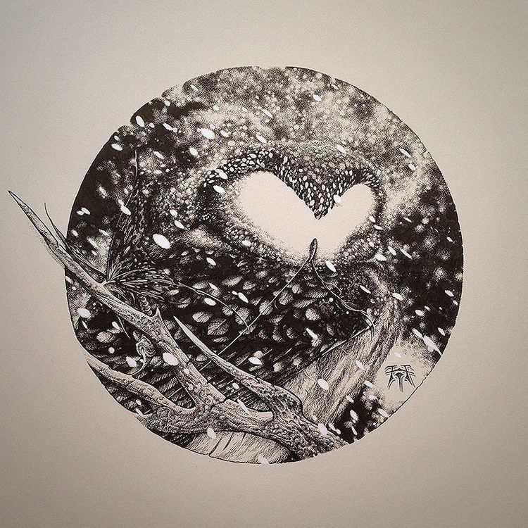 Irruption (2015) by Aaron Horkey