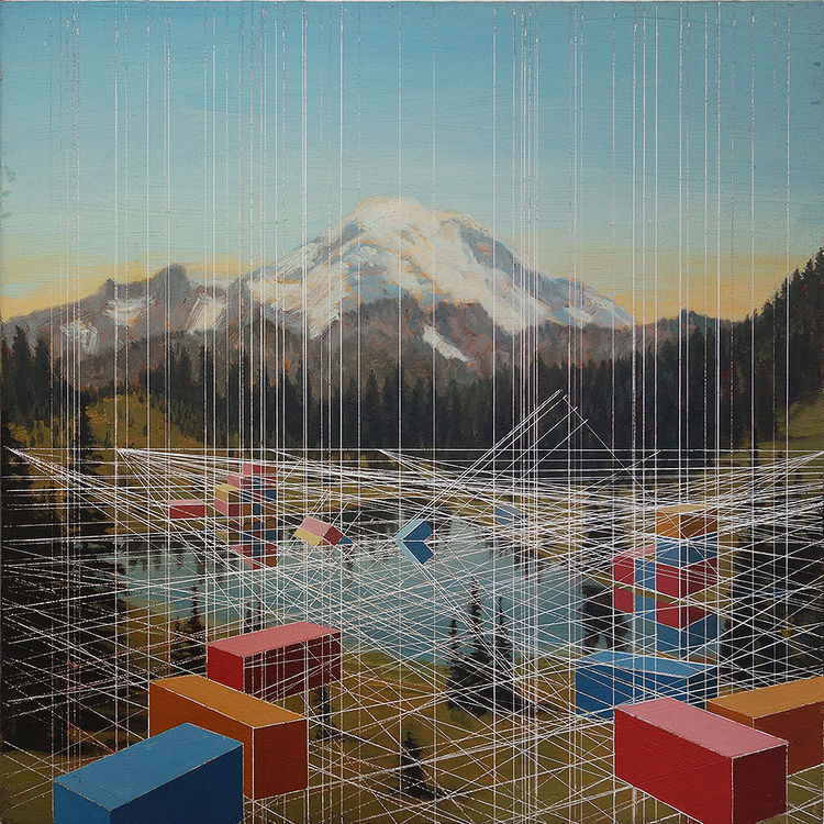 Tipsoo Lake with Containers (2014) by Mary Iverson