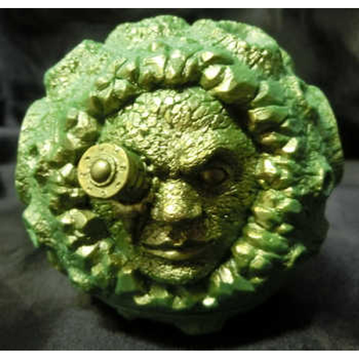 Sofubi Oozeball: OG "ooze-it" Green & gold