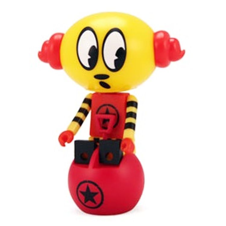 Yellow Red Egghead by Sket One