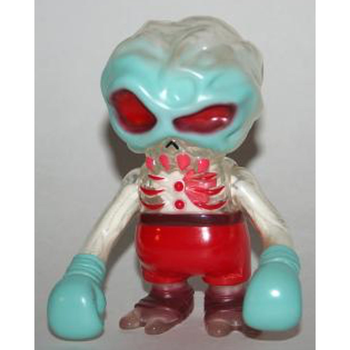Clear with Glow Guts Skull Brain (Super 7)