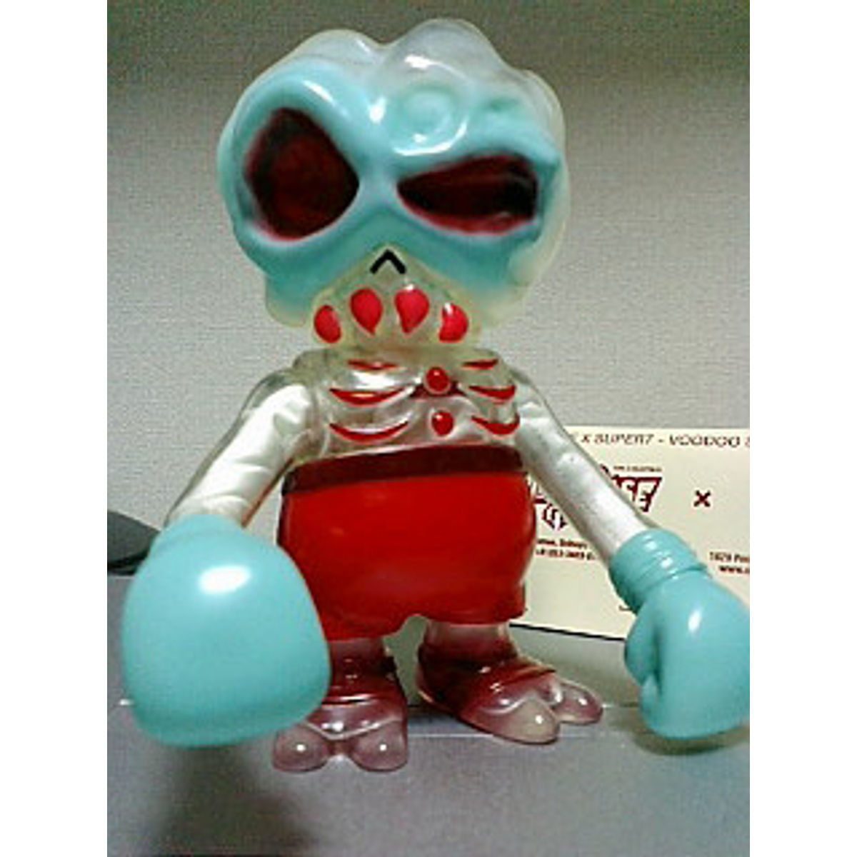 Clear with Glow Guts Skull Brain (Super 7)