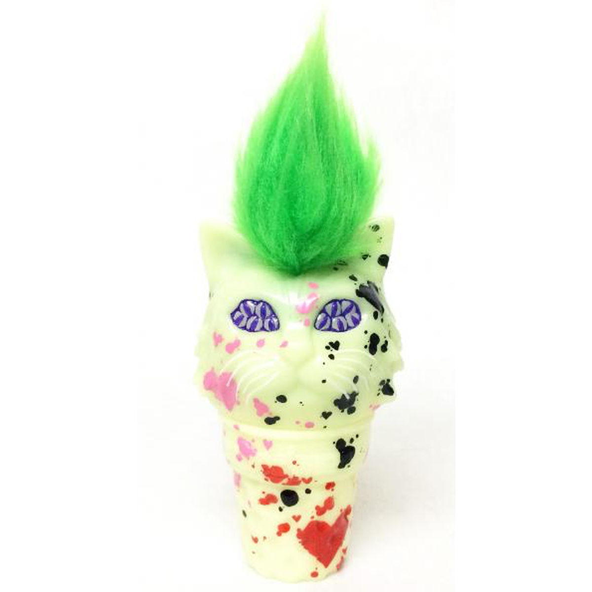 MANY EYES CAT 畜光 type Mohawk ice cream: Splash Heart Paint