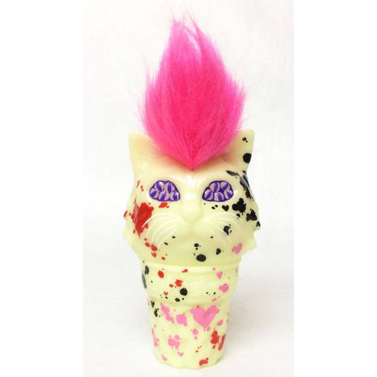 MANY EYES CAT 畜光 type Mohawk ice cream: Splash Heart Paint