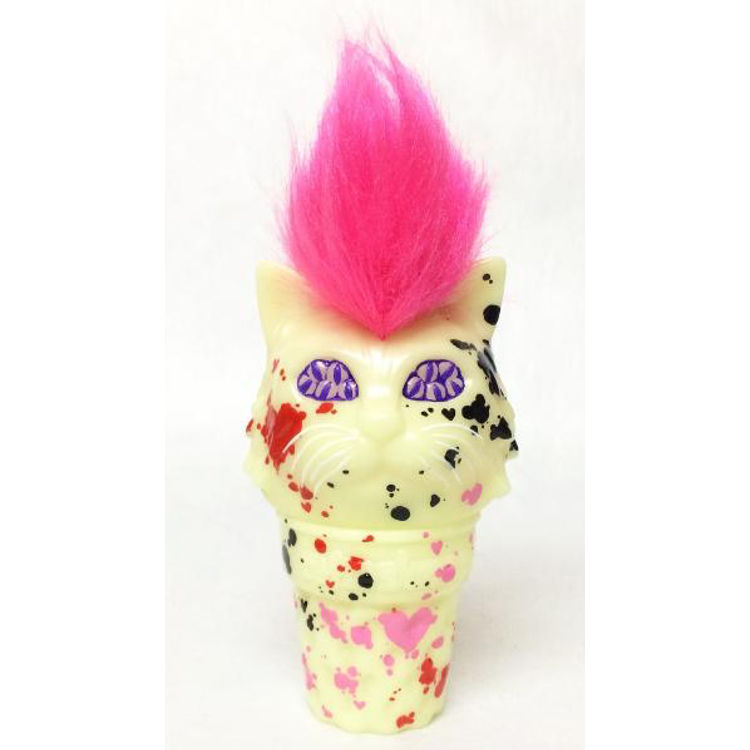 MANY EYES CAT 畜光 type Mohawk ice cream: Splash Heart Paint by Aya Takeuchi