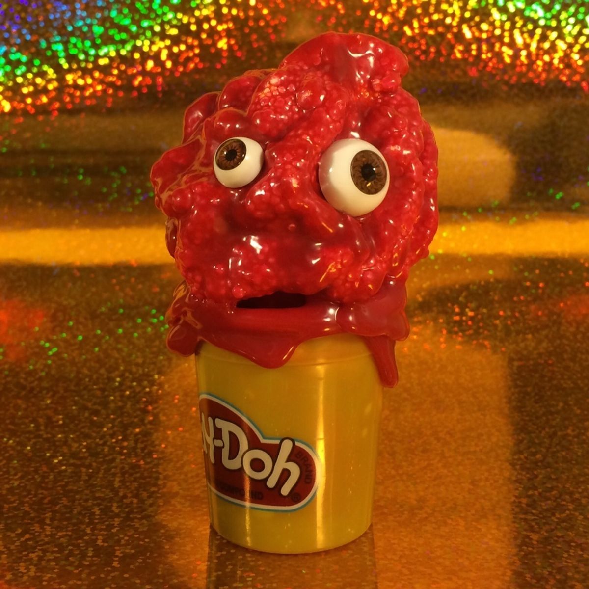 Play-Doh Melt (Bumpy Red with 2 eyes)