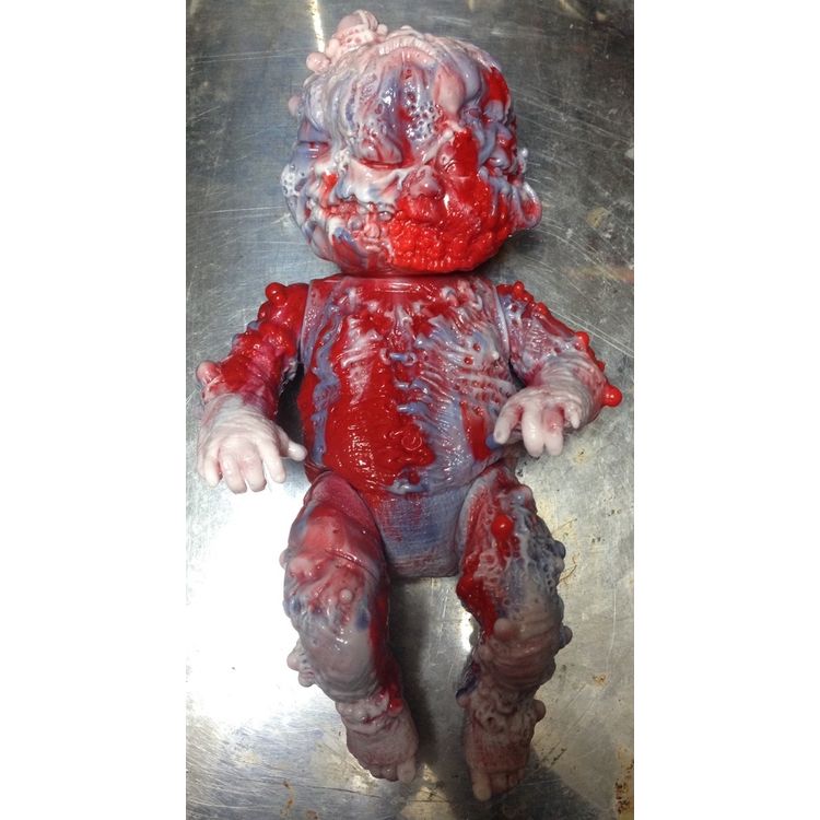AUTOPSY ZOMBIE STAPLE BABY MARBLED LOVESICK EDITION ( white+red+purple ) by Grody Shogun