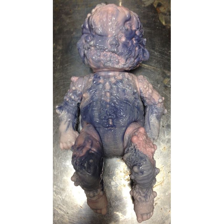 AUTOPSY ZOMBIE STAPLE BABY MARBLED LOVESICK EDITION ( white+purple+pink ) by Grody Shogun