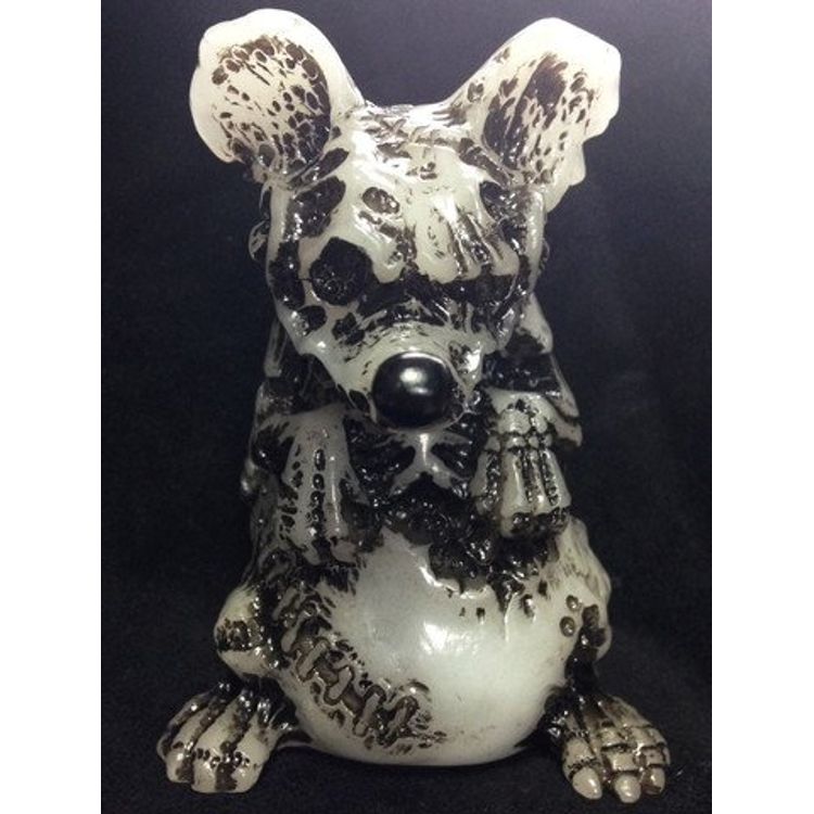 Zombie DobuRat - Milky/Black Rub by Kagemaru Designs (Dark Fantasy)