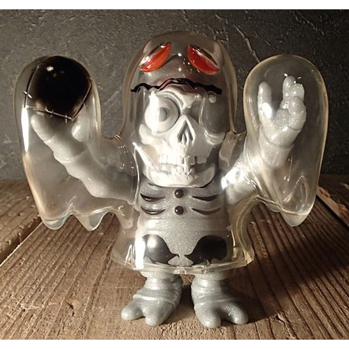 Skull Obake Ghost - Silver Lame ( Shocker ver. )