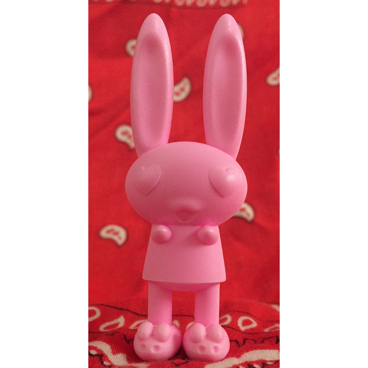 Eye Heart Bunnies - pink unpainted by Peter Kato