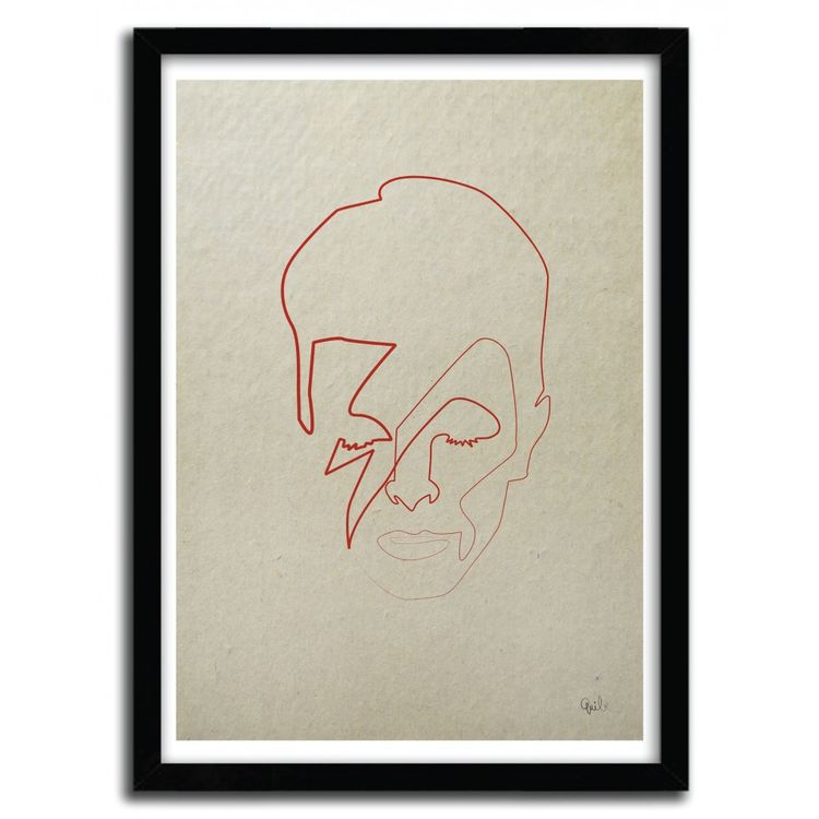 ONE LINE DAVID BOWIE by QUIBE