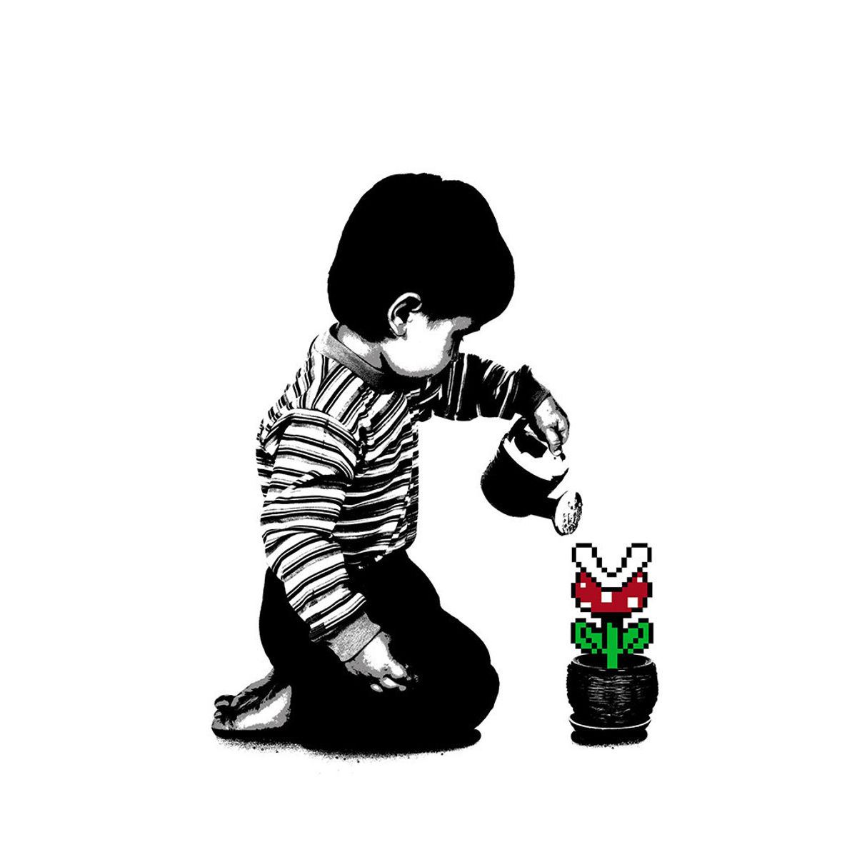 8-Bit Gardening - White