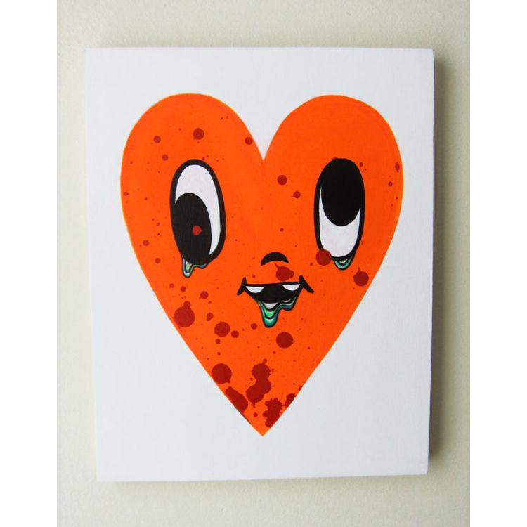 Heart Bright Orange Sick by Chris Uphues