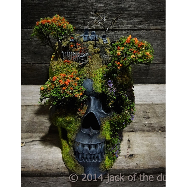 GRAVE YARD ON SILENT HILL SKULL by Jack of the dust