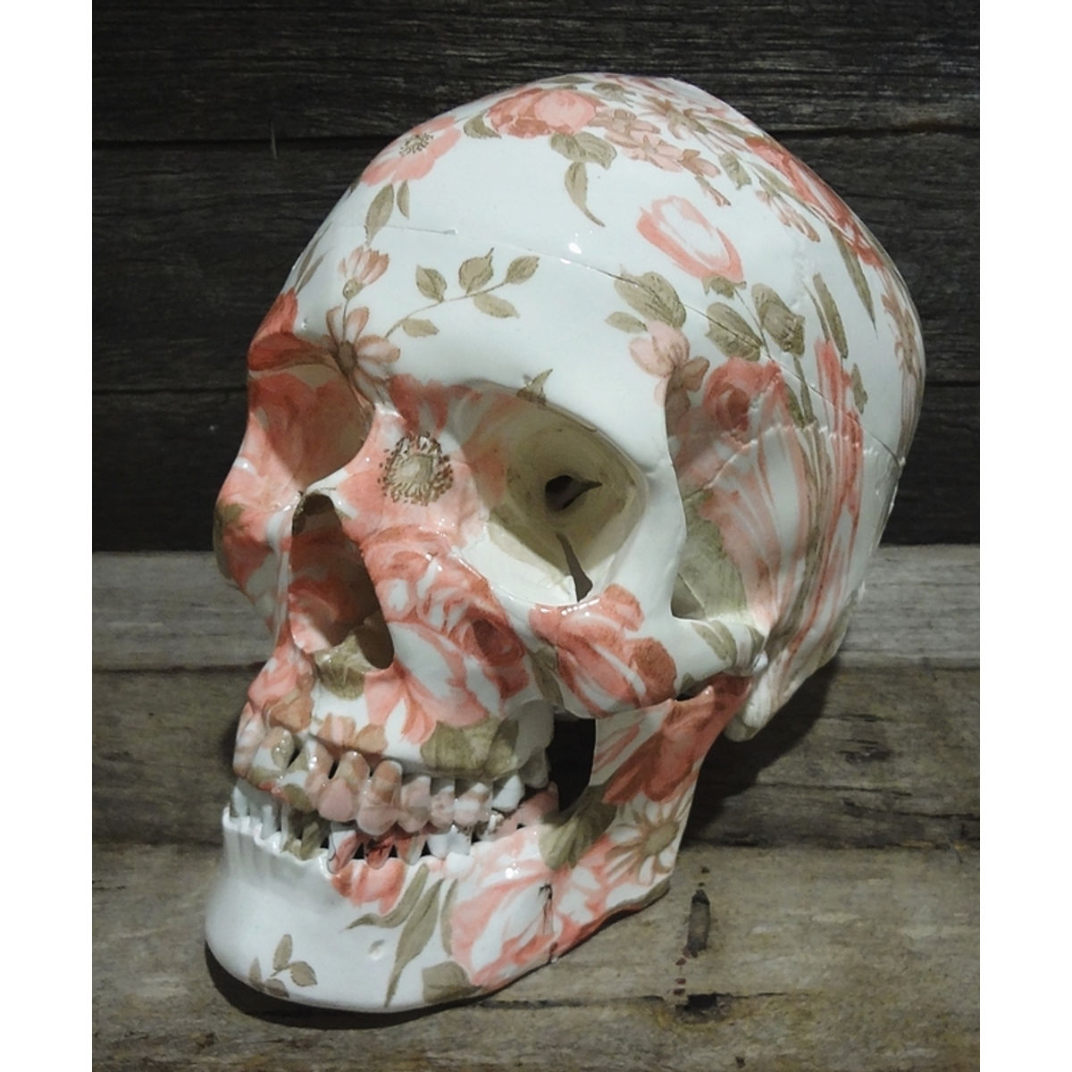 VICTORIAN FLORAL SKULL