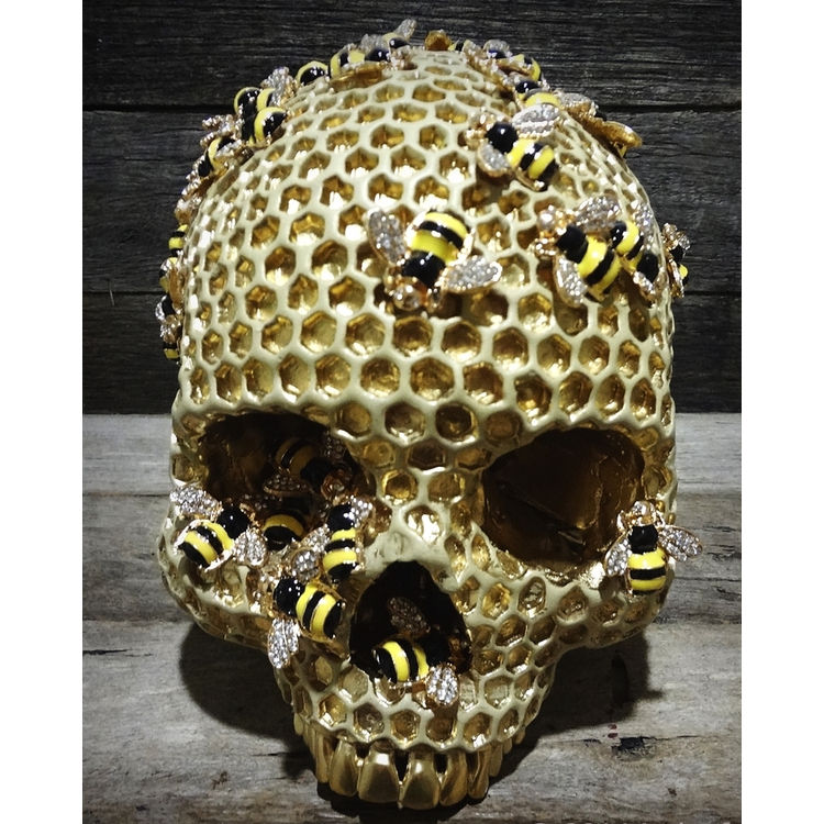 BEE HIVE SKULL by Jack of the dust