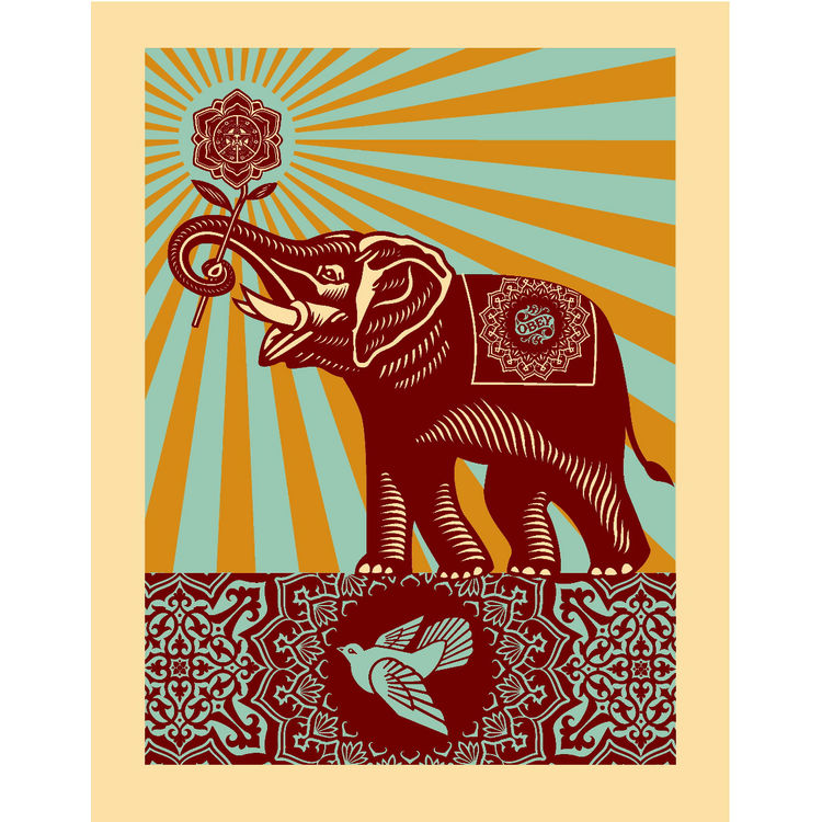 Peace Elefant by Obey Giant (Shepard Fairey)