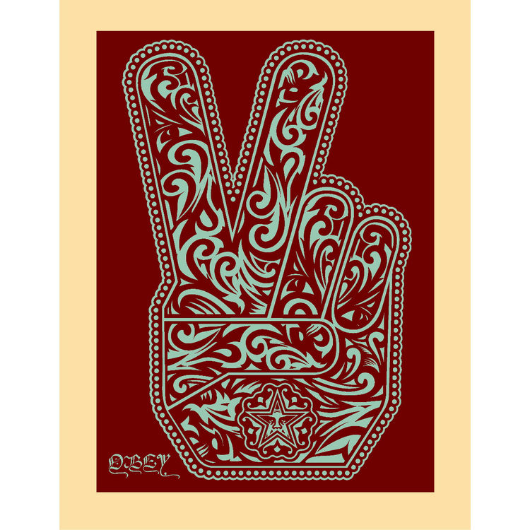 Peace Fingers by Obey Giant (Shepard Fairey)