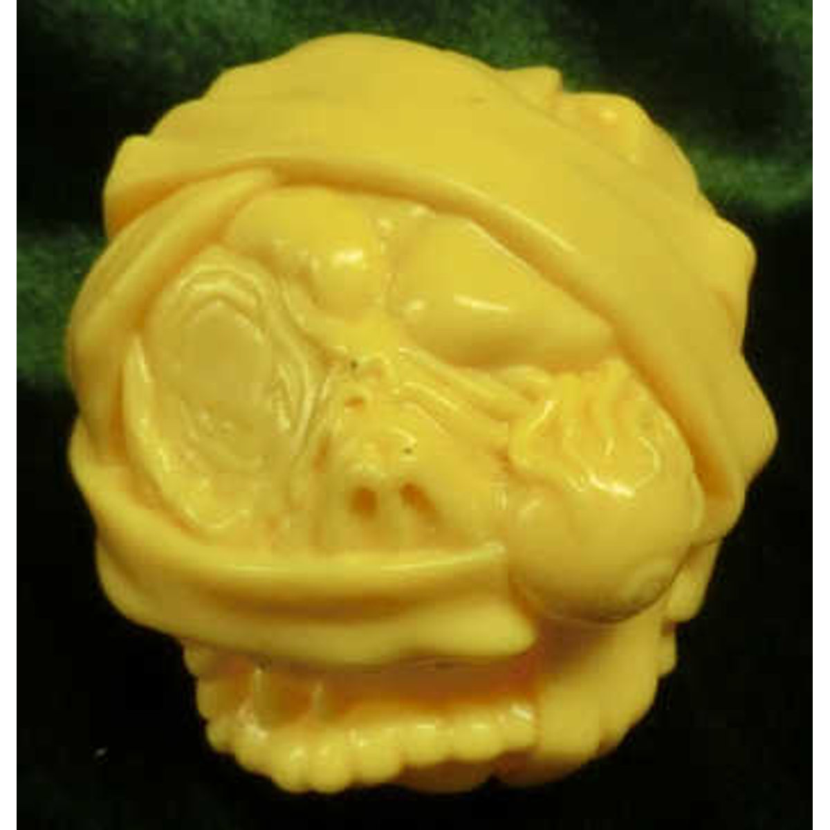 secret base ghost dog head only / yellow molding / unpainted / Gacha prize