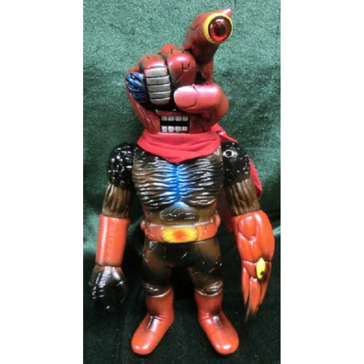 Real head Yubiosu (black molding / head / red / Doll Eye / red / scarf / red)