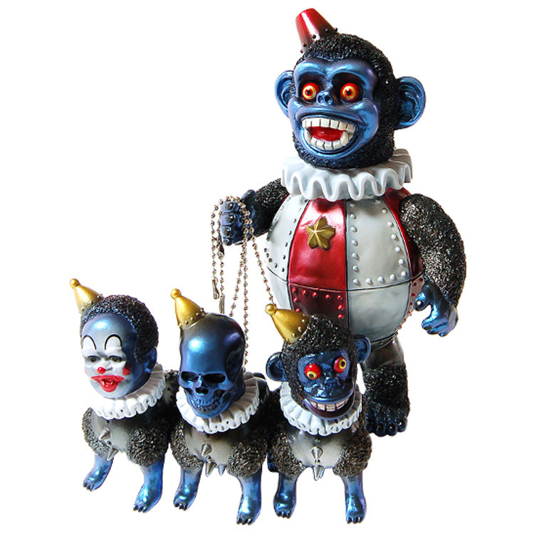 Tetsusaru No. 2 + iron dog three animals ( Medicom Toy Exclusive ) by Kikkake (Atsushi Kotaki)