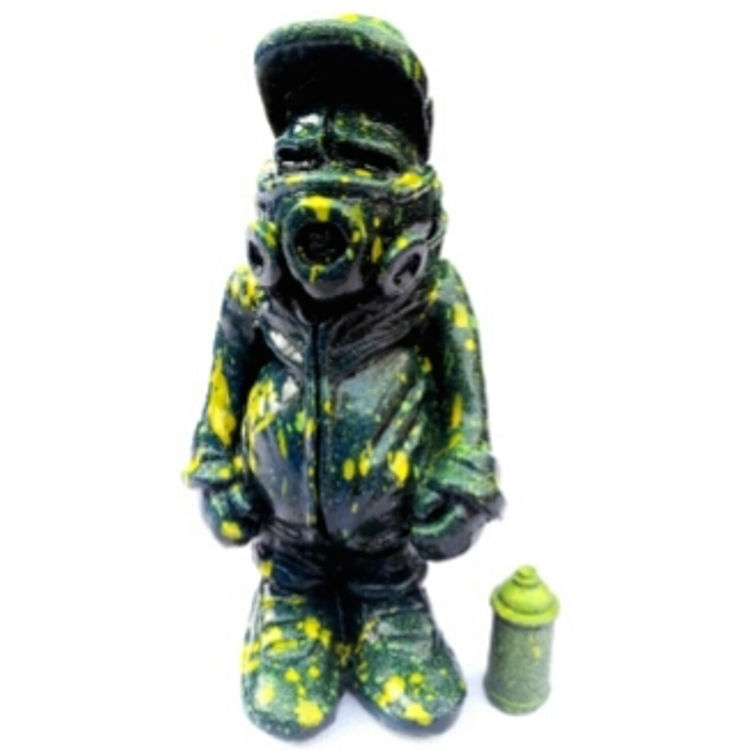 THE MASKEDMAN - yellow/green by Hoakser