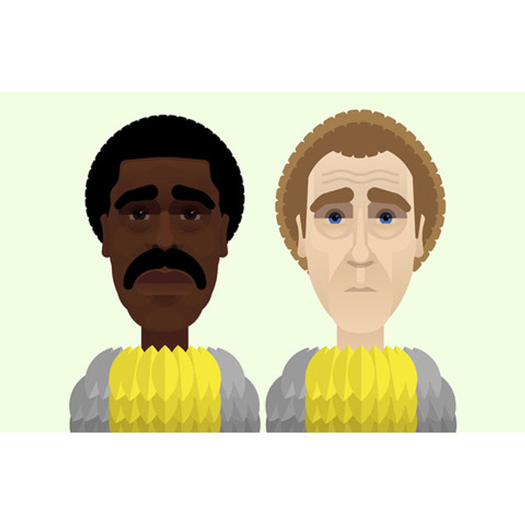 "Richard & Gene" Wood Print by Known As Unknown (Martin Donnelly)
