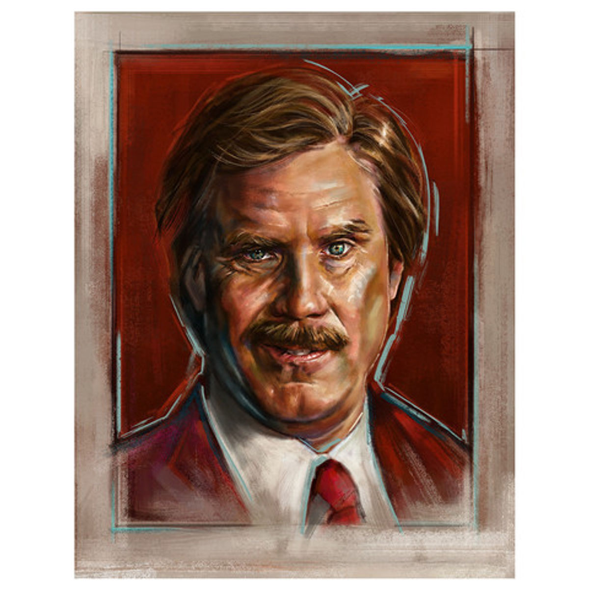 "Ron Burgundy" Print