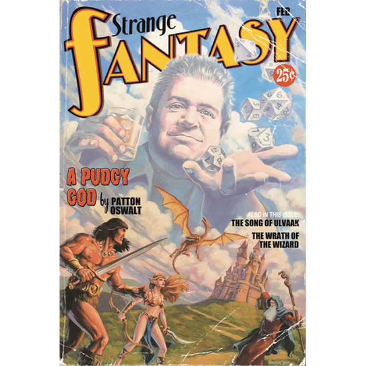 "A Pudgy God (Vintage Pulp Edition)" Print by Stephen Andrade