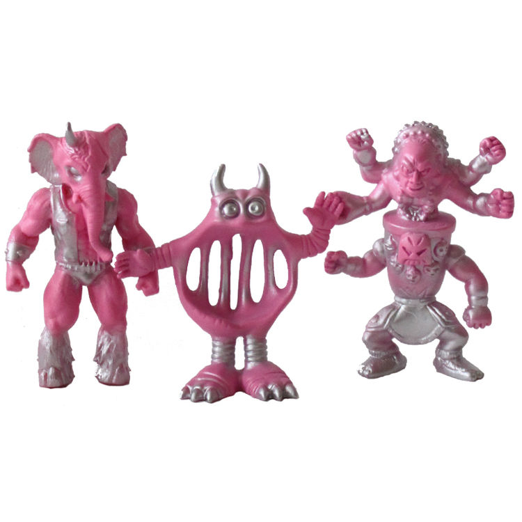 B.A.S.T.A.R.D. Three Pack (Pink & Silver) - NYCC 2013 ( Clutter Exclusive ) by Triclops