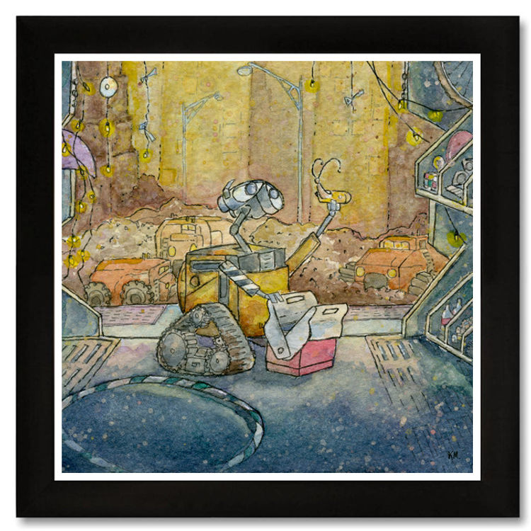 Wall-E And Friends - Lunch Break by Kendra Minadeo