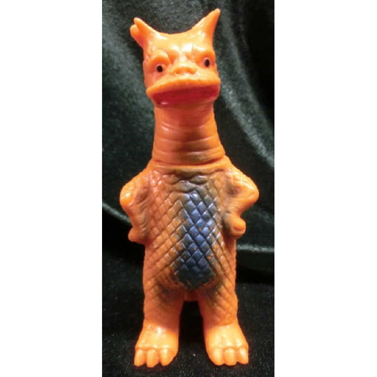 Bullmark mini size Soft Vinyl Bemular (orange molded / blue spray) by Bullmark