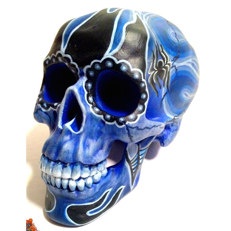 Blue Blaze Skull by Blazon Brikhaus