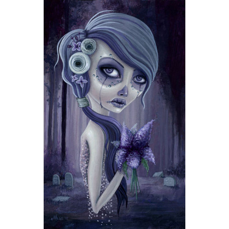 Lilacs in the Forest - Print by Megan Majewski