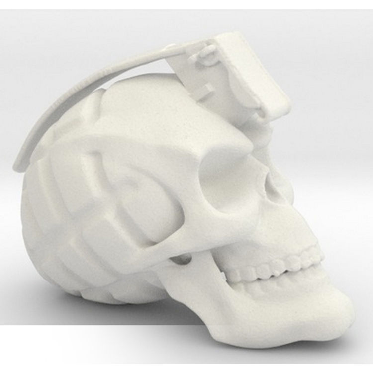 Skullnade MINI White by David Kraig