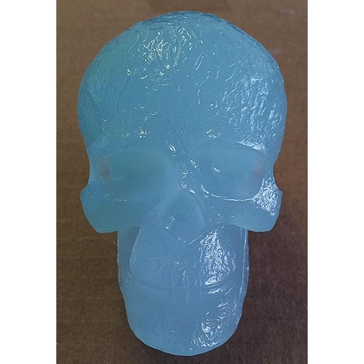 GID / Kings Of Atlantis Resin Skull / Sky King / Light Blue Jade by Eric Nocella Diaz
