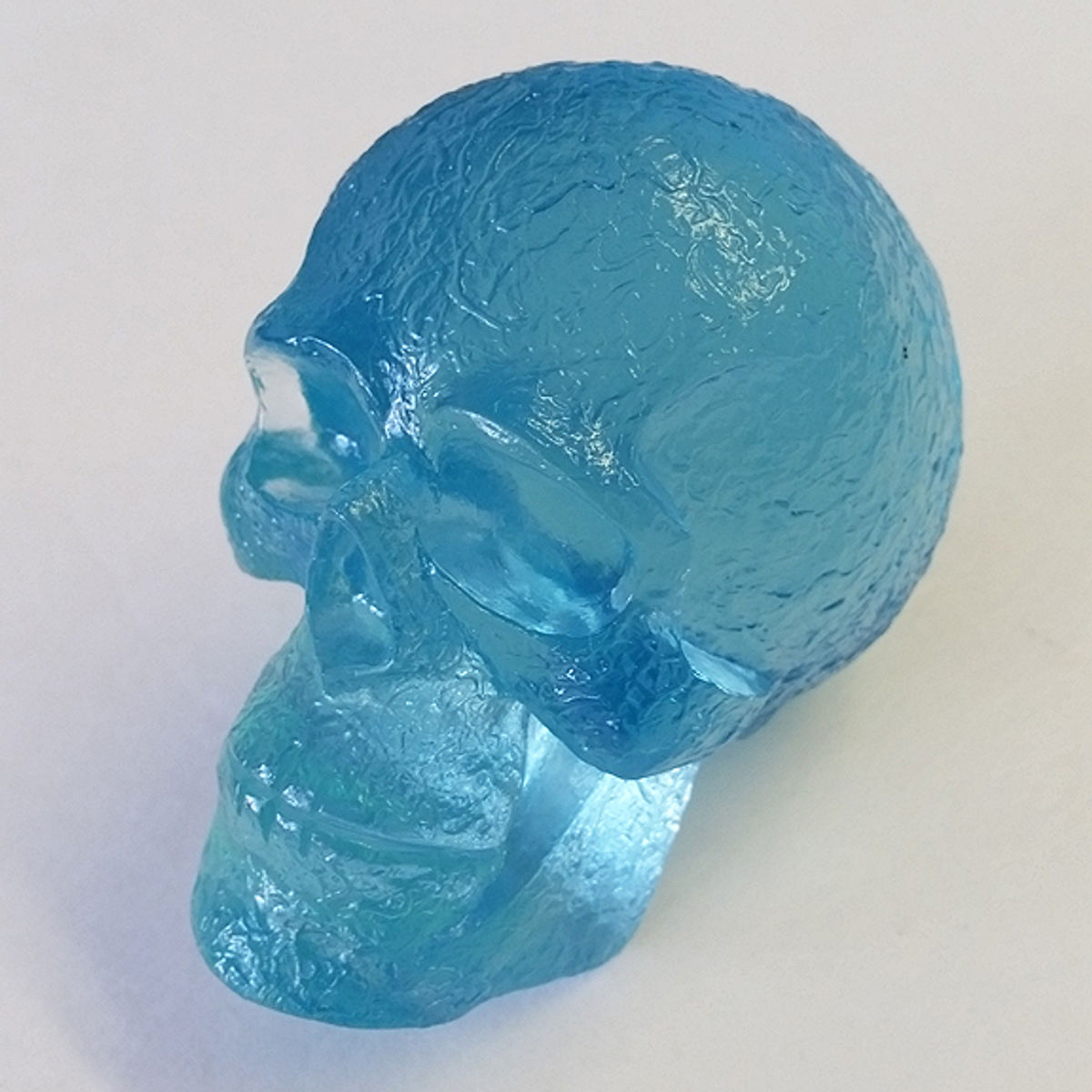 Kings Of Atlantis Resin Skull / Sky King / Blue Clear Tint