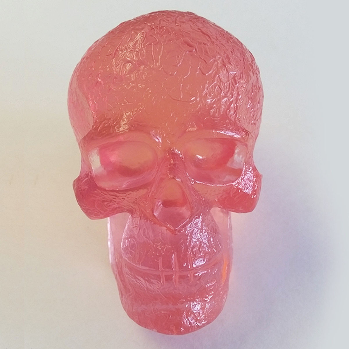 Kings Of Atlantis Resin Skull / Love King / Clear Tint Pink