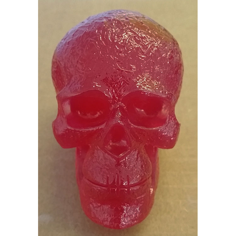 Kings Of Atlantis Resin Skull / War King / Red Clear Tint by Eric Nocella Diaz