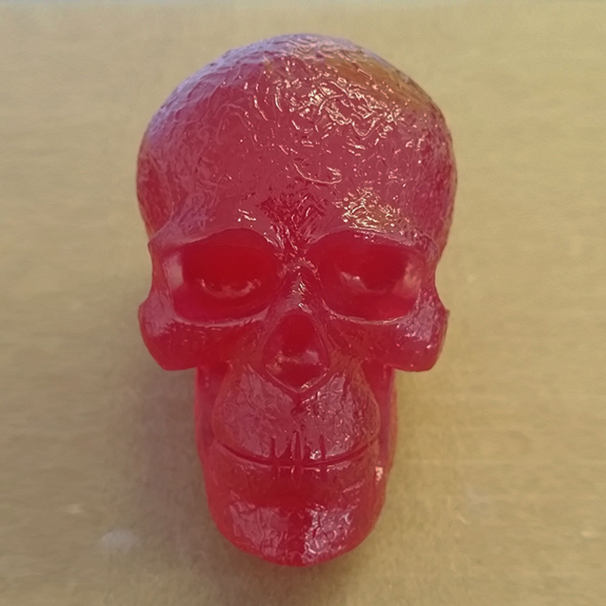 Kings Of Atlantis Resin Skull / War King / Red Clear Tint