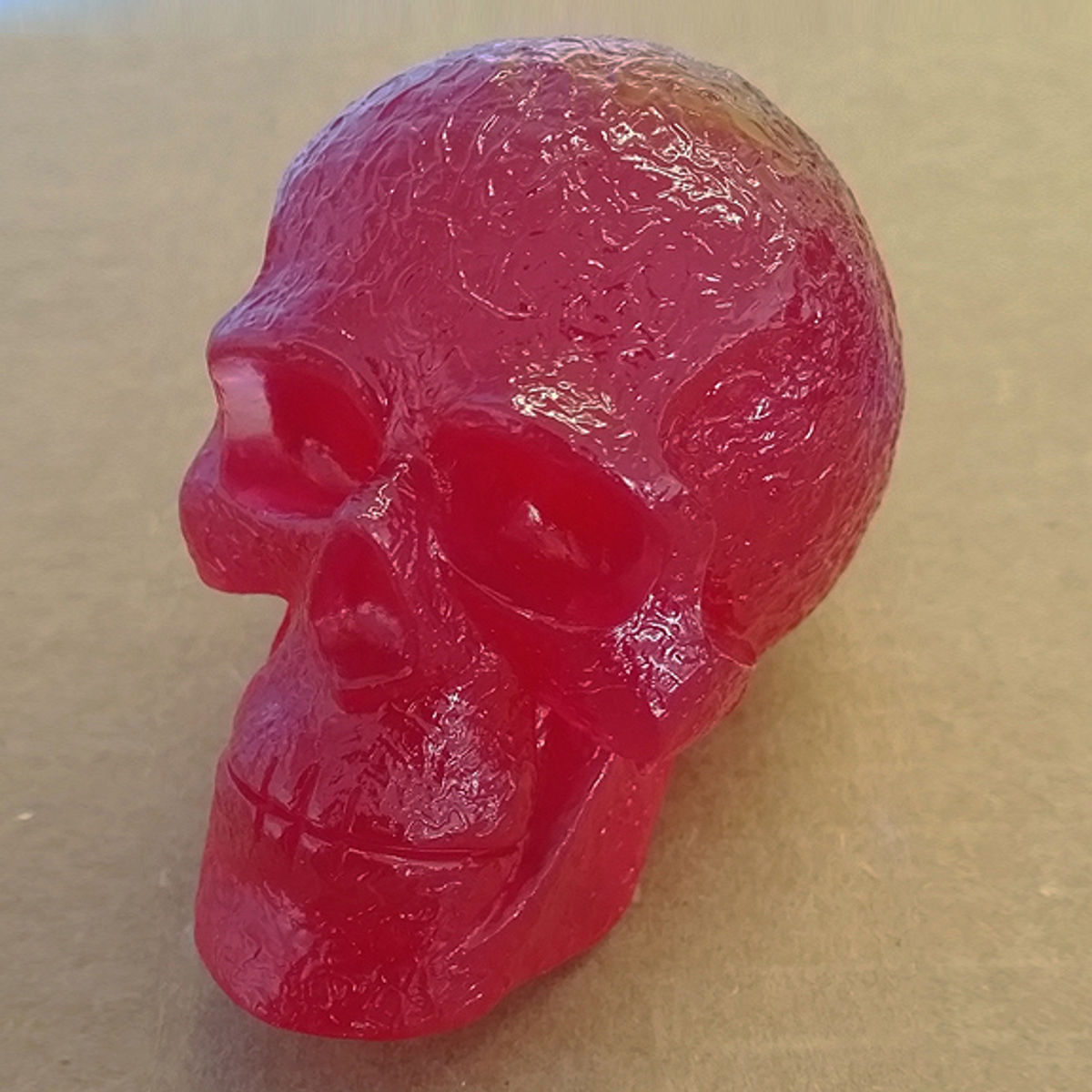 Kings Of Atlantis Resin Skull / War King / Red Clear Tint