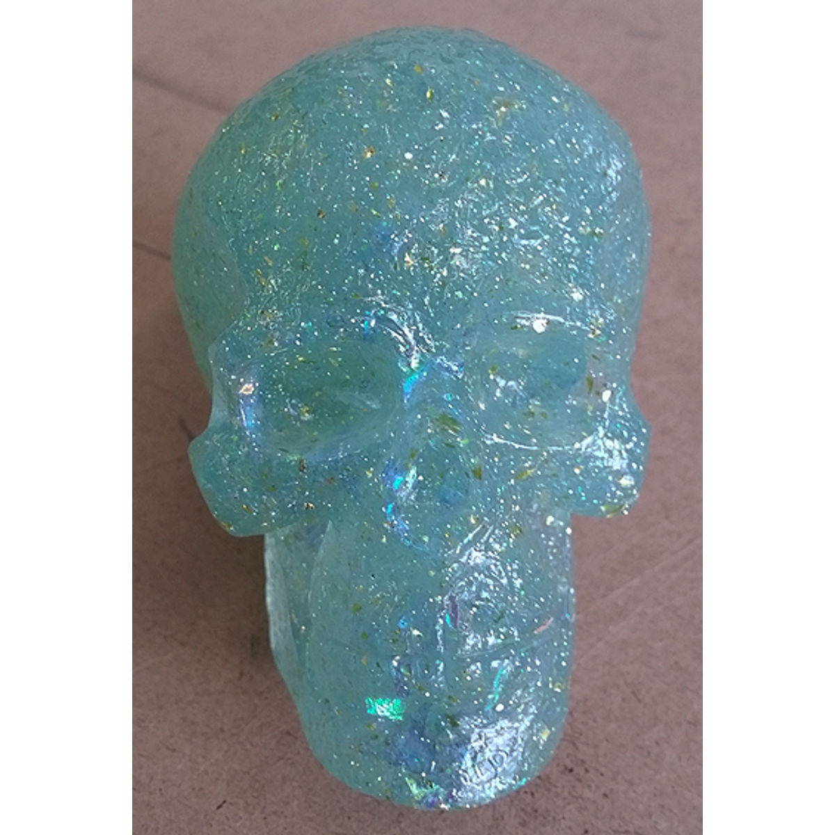Kings Of Atlantis Resin Skull / Sky King / Sparkly Clear Tint