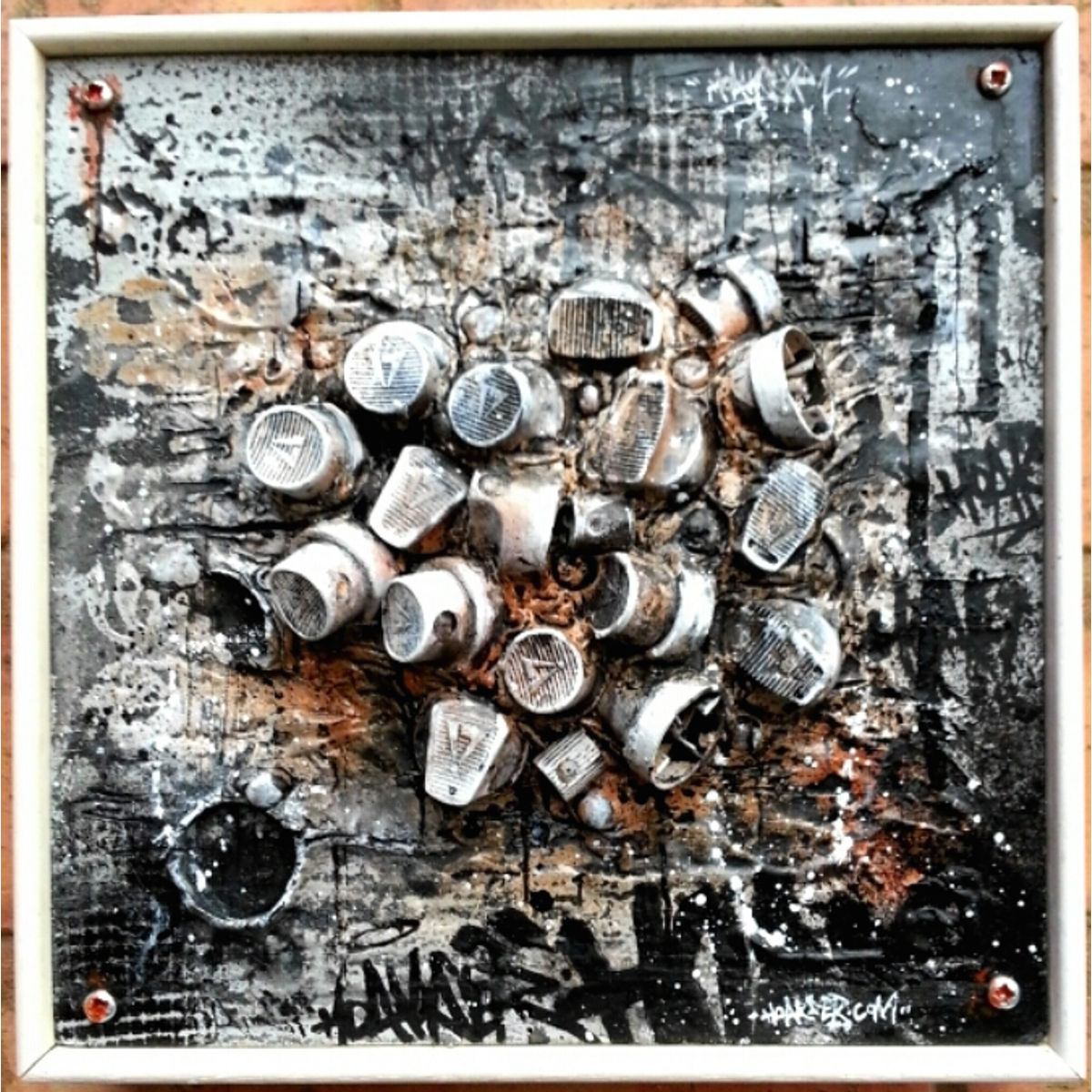 DIRTY NOZZLES - 3D GRAFFITI CAP CANVAS SCULPTURE