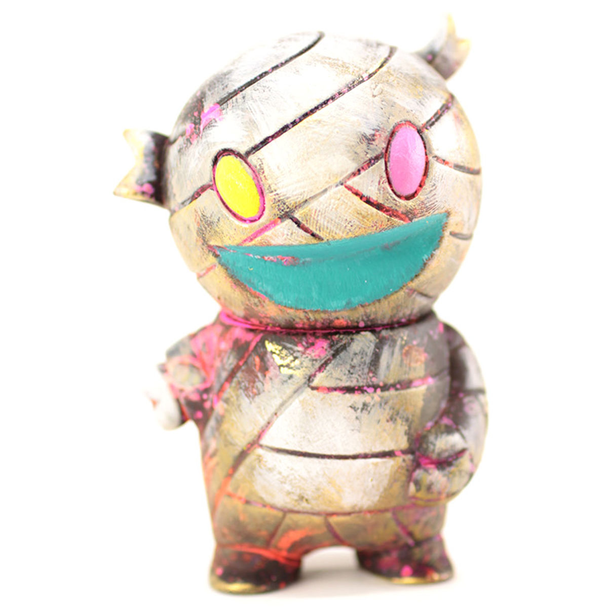 Alabaster Pocket Mummy Boy - Green/Purple Eyes