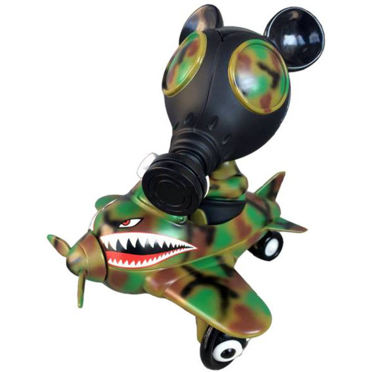 MouseMask Murpy in Airplane - Camo Edition by Ron English