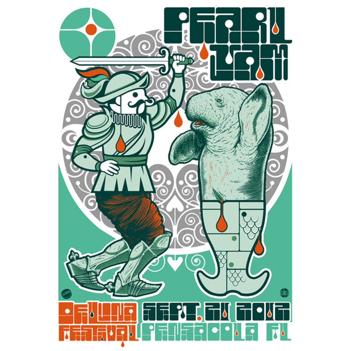 PEARL JAM DELUNA FESTIVAL PRINT