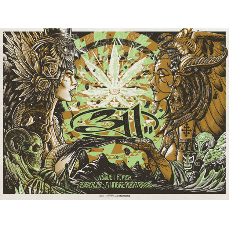 311 DENVER COLLABORATION POSTER AP HEMP VARIANT by Munk One