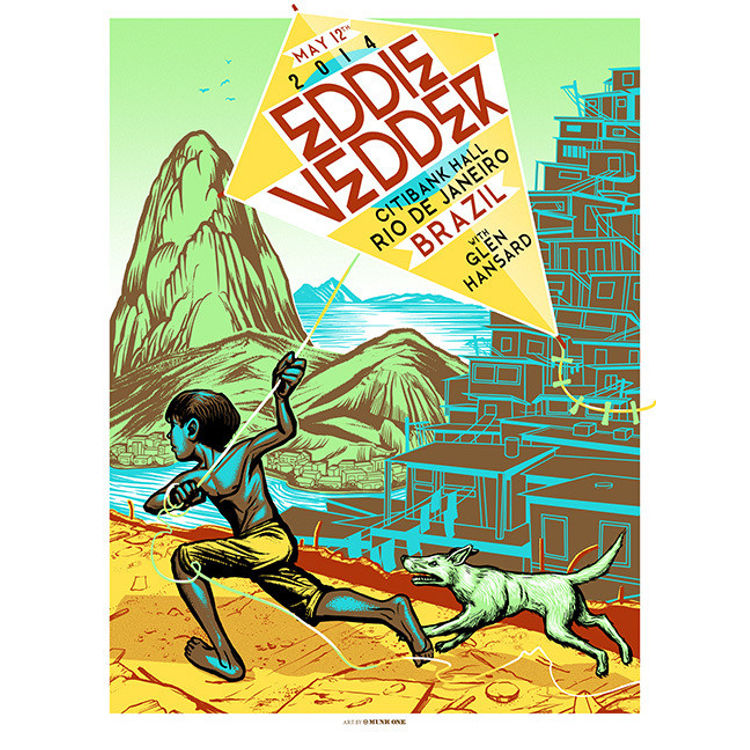 EDDIE VEDDER, RIO 2014 PRINT by Munk One